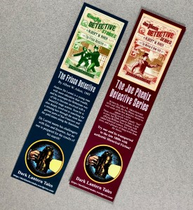 Dark Lantern Tales bookmark, side one and two